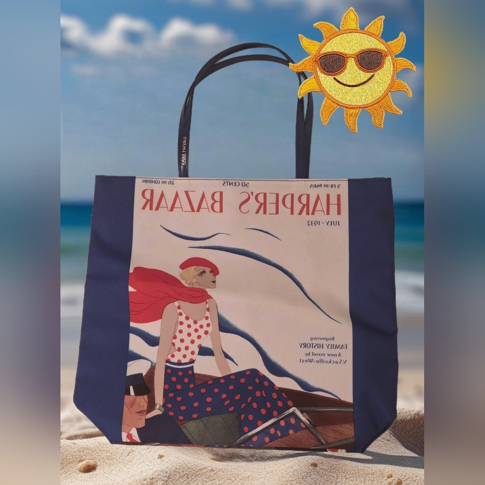 Tote Bag Harper's Bazaar Vintage Lined Bag